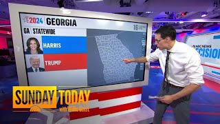 Steve Kornacki shares states to look out for on election night [upl. by Atnoed]