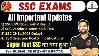 SSC Exams all important updates Vendor SSC CPO result Selection post examCHSL delay [upl. by Ssepmet740]