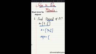 Find Adjoint in Secondsviralvideo viralshort [upl. by Asaert260]
