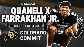 QUANELL X FARRAKHAN JR COMMITS TO COLORADO  4⭐️ WR MAY BE COACH PRIMES NEXT TWOWAY PLAYMAKER 🏈 [upl. by Ainej]