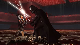 Darth Vader vs Ahsoka Tano 4K HDR  Star Wars Rebels S2S4 [upl. by Euqirrne931]