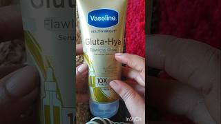 Vaseline GlutaHya Serum In Lotion  Vaseline GlutaHya Review shortshindiskincarevaselinead [upl. by Lynnett]