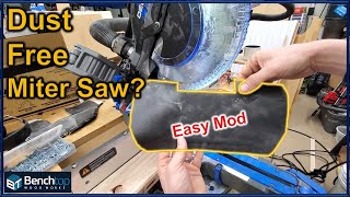 Miter Saw Dust Collection  Prototyping Cruzer Game Changing Hack [upl. by Danuloff91]