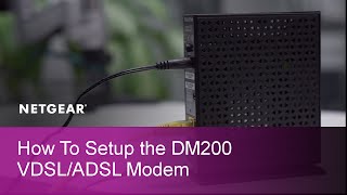 How to Install a NETGEAR DM200 High Speed VDSLADSL Modem [upl. by Anastos998]