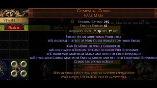 Most Degenerate PoE Gamba Item  Glimpse of Chaos [upl. by Mota]