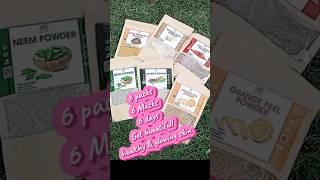 6pack 6mask 6days healthyskin glowingskin whitening skincare dailyvlog darazshopping [upl. by Berwick]