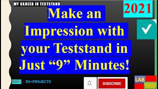 13TeststandTutorial for Beginners Learn TS in quot10quot hoursShobin [upl. by Namzzaj]