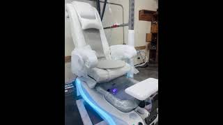 LUXSPA x1 ES450 White Pedicure Chairs For Miljana Todorovic FL Quality Check for Order 54098 [upl. by Emelin52]