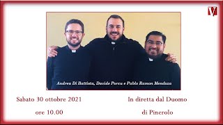 Ordinazione diaconale di Andrea Di Battista Davide Porcu e Pablo Ramon Mendoza R [upl. by Ozmo942]