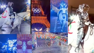 Anti Christ on White Horse New World Order Paris 2024 Olympics [upl. by Enyrehtak]