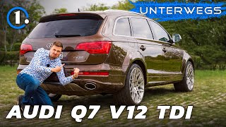 Audi Q7 V12 TDI 20082012 im Test LuxusSUV mit Power und Eleganz  UNTERWEGS [upl. by Glad]