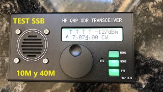 📡 USDX 10W 8 Band SDR All Mode HF SSB QRP Transceiver QCXSSB  Battery First test LU1COP [upl. by Goren512]