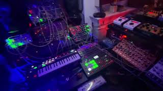 LAST PATCH ALL SYNTHS SET UP THERE SYNTH JAM  MODULAR EURORACK 3 AUDIO INTERFACES 84 INPUTS [upl. by Telocin]