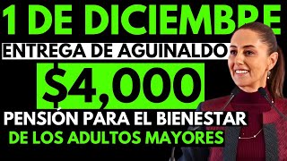 🚨 Última Hora ¡El 1 de diciembre todos los Adultos Mayores recibirán su Aguinaldo [upl. by Akemehc]