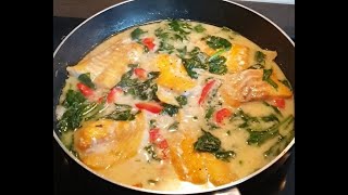 Smoked Cod Fish Cooked In Coconut MilkREADY IN 30 MINSThe Cooker [upl. by Ahsenet]