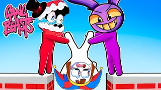 Tente não rir GANG BEASTS com Amazing Digital Circus 🎪 Estevão Milla e Milly soporcausa [upl. by Avuha]