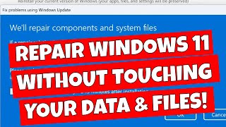 How To Reinstall Windows 11 Without A USB Stick Or Losing Any Programs Settings Or DATA [upl. by Erlina]