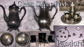 Best Way To Clean Any Silver at Home  Pandora Charms Silver Tea Set [upl. by Calvert446]