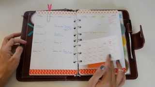 Flip Through of My Red Franklin Covey Planner [upl. by Hudgens]