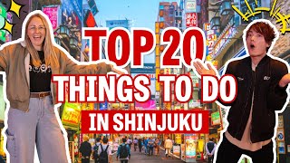 TOP 20 Things to Do in Shinjuku Tokyo [upl. by Amlev619]