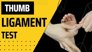 Thumb Ulnar Collateral Ligament Test for UCL Thumb Assessment [upl. by Tarabar]