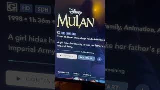 Mulan 1 the animated one ￼￼ thanksgiving movie ￼ [upl. by Lusa836]