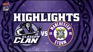 HIGHLIGHTS 160324  Glasgow Clan 2 Manchester Storm 3 [upl. by Lhadnek]