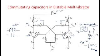 Bistable multivibrators  Commutating capacitors  Pulse Digital Circuits  PDC   Lec46 [upl. by Johnstone]