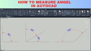 how to measure angle in autocad 2024 [upl. by Laleb]