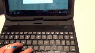 Motorola Xoom 2 Keyboard Case Hands On  live  CES 2012 [upl. by Josepha]