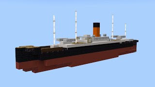 Minecraft RMS Carpathia  15 Scale Luxury Ocean Liner Tutorial [upl. by Tory]