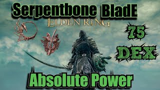 Serpent Bone Blade PvP Build 75 DEX is Ridiculously Powerful Elden RingColosseum Duels [upl. by Nnyroc]