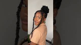 Kinky large twist howtomakeabraid hairstyle hair naturalcurlyhair hairtutorial [upl. by Nanette]