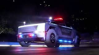 first ever police Tesla Cyber truck [upl. by Bolitho809]