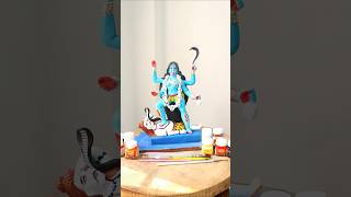 Jai ma kali  kali mata murti making with clay [upl. by Anelliw]