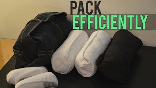 How to Pack Clothes for Traveling 👕💼 [upl. by Atir839]