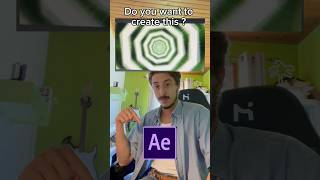 How to make an infinite spiral on After Effect aftereffects afftereffecttuto artist [upl. by Inoy]