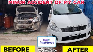 Minor Accident of My Car  Acko Car Insurance Review and Experience  My First Insurance Claim [upl. by Loydie]