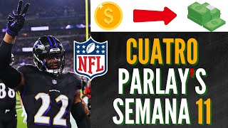 ¡Descubre LAS 13 MEJORES APUESTAS de la SEMANA 11 de la NFL [upl. by Krasner]