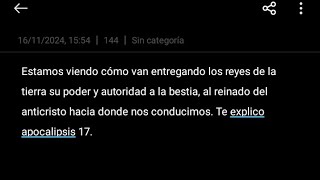 Lo que estamos viviendo y vamos a vivir según apocalipsis [upl. by Marka250]