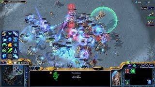 Starcraft 2  Arcade  Direct Strike  3vs3  Protoss  199 [upl. by Amimej]