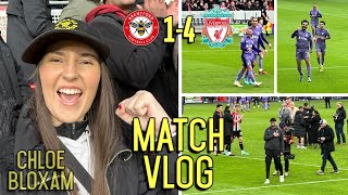 NUNEZ SCORES UNREAL CHIP GOAL amp MACCASALAH amp GAKPO DOMINATE  Brentford 14 Liverpool  Match Vlog [upl. by Gail465]