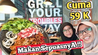 ALL YOU CAN EAT KOREAN FOOD CUMA 59 RIBU‼️Matjeo Korean Grill Tegal [upl. by Sudaorb]