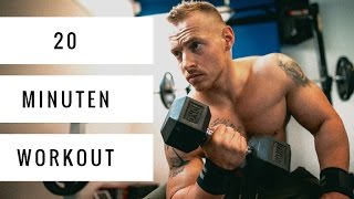 20 Minuten Workout mit Kurzhanteln zum Mitmachen  Ganzkörpertraining  LIVE [upl. by Natsrik359]