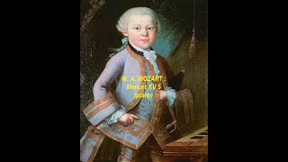 WA MOZART MENUET KV 5 Fa majeur PIANO CA Schleppy [upl. by Erie]