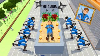 ninja yuta meningg4l mio sedih meraung kehilangan ninja yuta  SAKURA SCHOOL SIMULATOR [upl. by Marena]