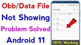 obb file not showing in android11 problem solved  obb file copy paste problemdata file not showing [upl. by Anilahs201]