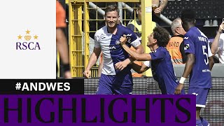 HIGHLIGHTS RSC Anderlecht  KVC Westerlo  20232024 [upl. by Afatsum159]