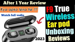 After 1 Year User Reviews Wireless Earbuds TWS F9 20232000Mahcase🔋 tws Twsf9 techshoww [upl. by Sisenej]