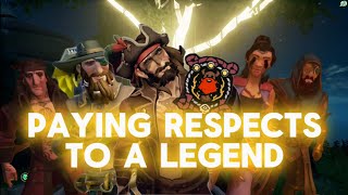 Paying respects to Glitter Beard  Sea of Thieves [upl. by Saum]